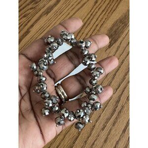 Women’s Silver Stretchy Cluster Bracelet